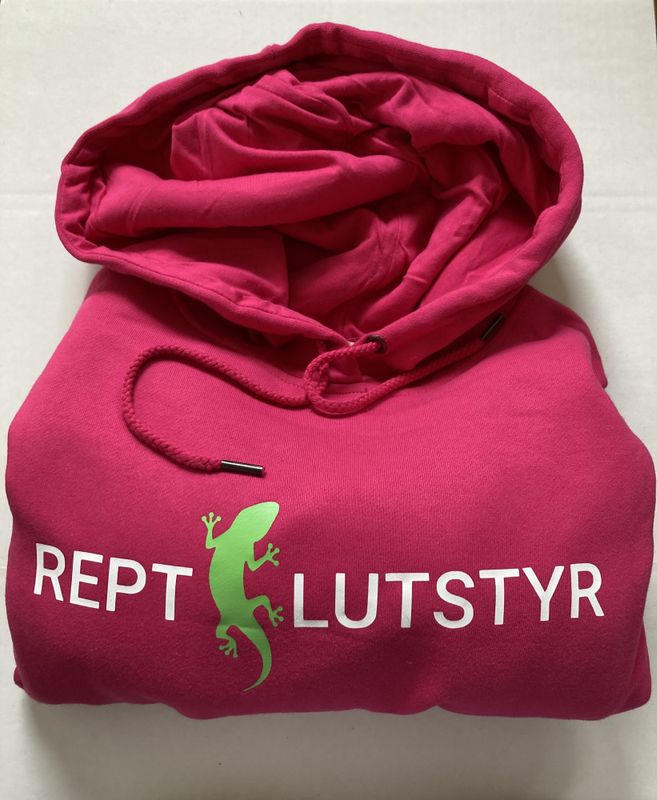 Rosa Reptilutstyr hettegenser xxl