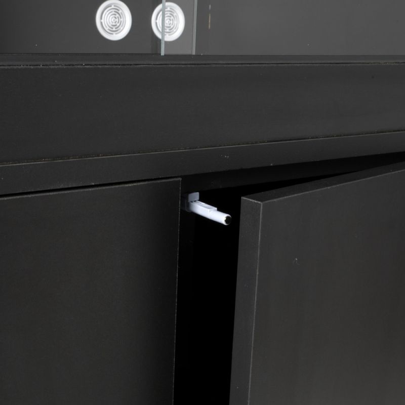 Habistat kabinet 122x61x66cm svart