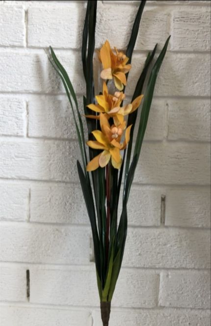 Hovedbilde Oransje orkide 65 cm