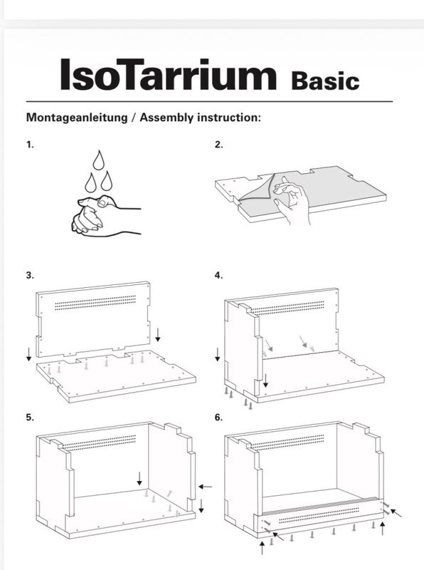 Lucky reptile IsoTarrium Basic 100x50x60cm- Svart