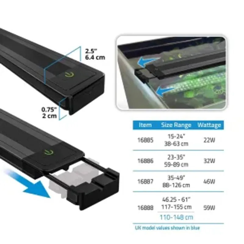 Fluval Plant 4.0 LED, 22 Watt 38-63 cm.