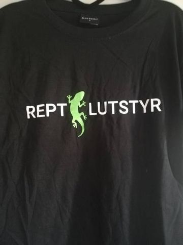 Hovedbilde Svart Reptilutstyr t-skjorte 3xl