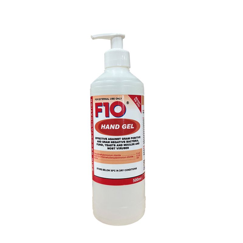 F10 hand gel 500ml