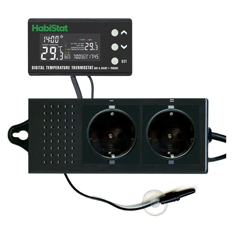 HabiStat Digital Temp. termostat day/night + timer