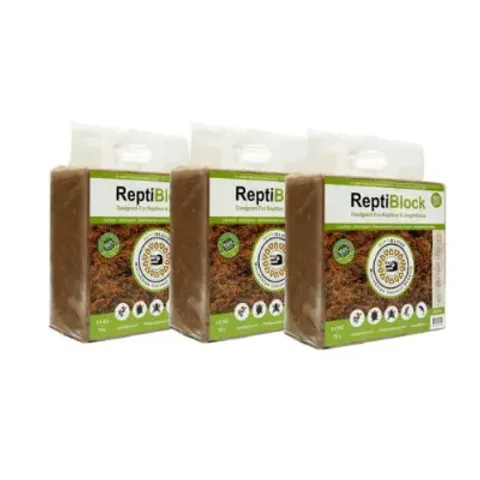 Hovedbilde Reptiblock Microchips  3 X 4,5kg ( kokos humus) 