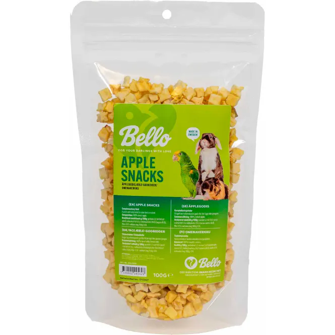 Hovedbilde Bello Eple snacks 100g